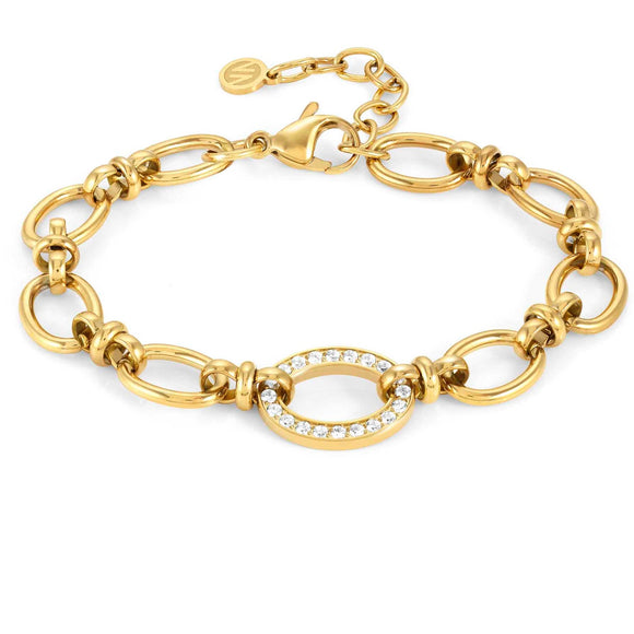 AFFINITY bracelet, steel,cz Yellow Gold 028603/012