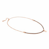 148602/033 CHIC&CHARM necklace,925 silver & CZ,Rose Gold Star