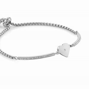 028003/022 MILLELUCI bracelet,S/steel,CZ Heart
