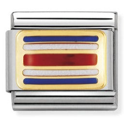 030235/11 Classic steel enamel bonded yellow gold Costa Rica (America