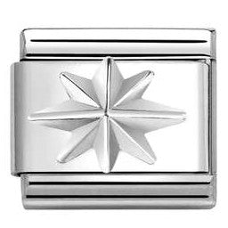 330106/06 Classic SYMBOLS ,steel 925  silver Wind rose