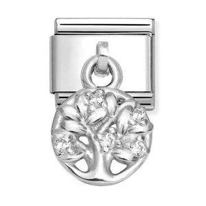 331800/27 Classic CHARMS  steel  925  silver Tree of life