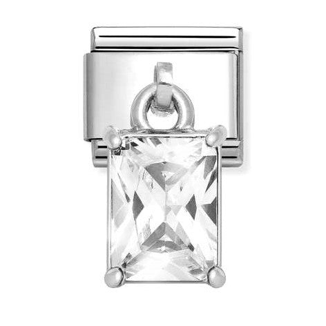 331812/11 Classic CHARMS CZ steel, 925 sterling silver