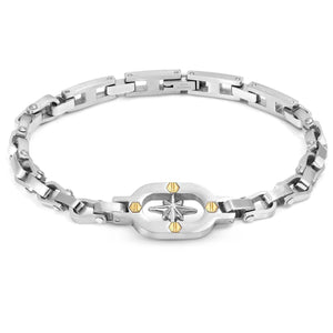 MANVISION steel bracelet GOLD HEX SCREWS Wind Rose 133010/014
