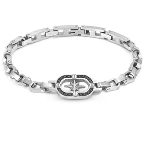 MANVISION bracelet, steel,CZ, Wind Rose 133013/014