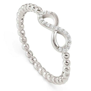 LOVECLOUD ring in 925 sterling silver and cz Infinity Silver Size 13