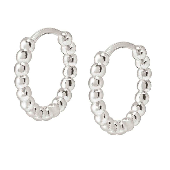 LOVECLOUD earrings in 925 sterling silver CIRCLE Silver