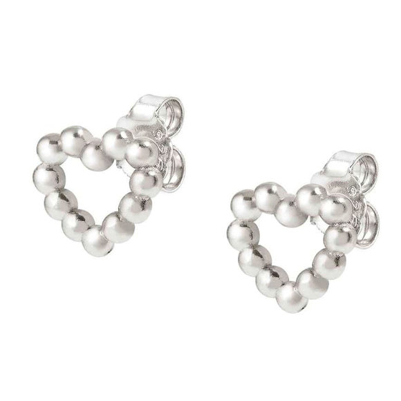 LOVECLOUD earrings in 925 sterling silver and LOBO Silver Heart