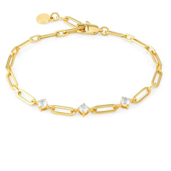 CHAINSOFSTYLE bracelet,steel,cz Yellow Gold 029400/012
