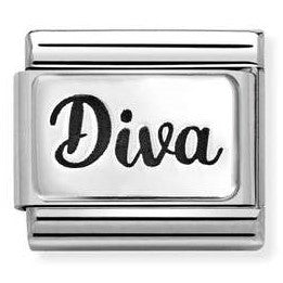 330111/42 Classic PLATES  steel and 925 silver Diva