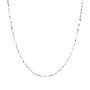 CHAINSOFSTYLE necklace,steel, cz LONG 029402/001