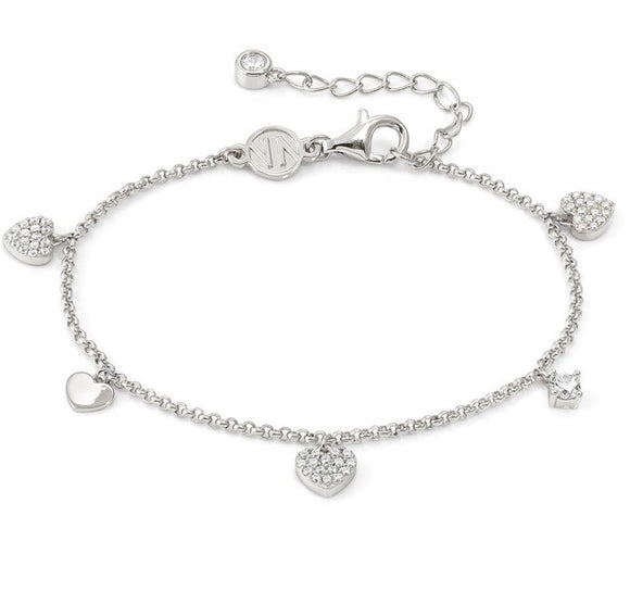 LUCENTISSIMA bracelets, 925 sterling silver, cz (PENDANTS) Silver Heart