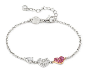 LUCENTISSIMA bracelets, 925 sterling silver, cz Rose Gold Heart
