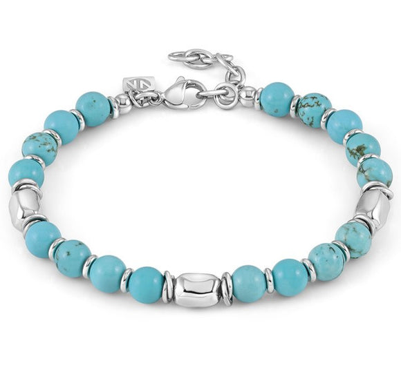 INSTINCTSTYLE bracelet ed. STONES, steel, TURQUOISE