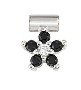 SEIMIA ed. FLORA 925 sterling silver, cz (FLOWERS) BLACK