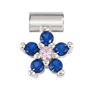 SEIMIA ed. FLORA 925 sterling silver, cz (FLOWERS) BLUE