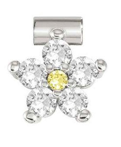 SEIMIA ed. FLORA, 925 sterling silver cz (LARGE FLOWERS) WHITE