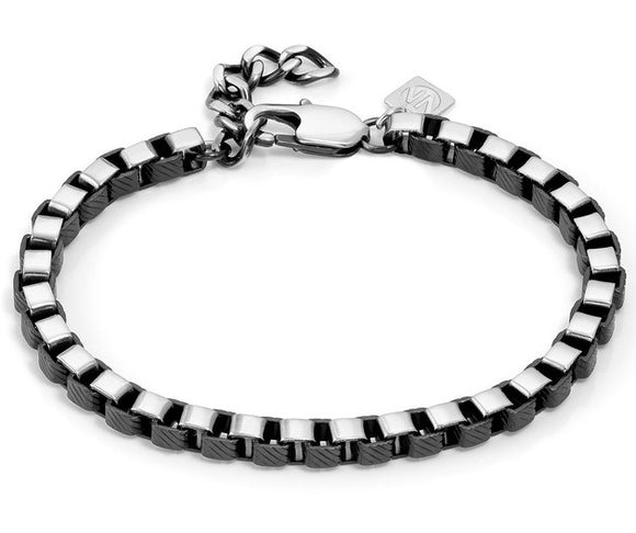 BEYOND bracelet ed. HYPER, steel VENETIAN S/steel & Black
