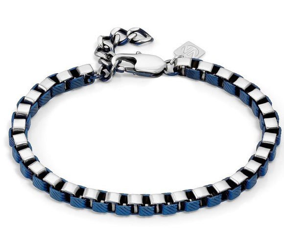 BEYOND bracelet ed. HYPER, steel VENETIAN S/Steel & Blue