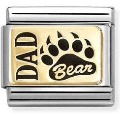 030166/38 Classic, steel, 18k gold Dad bear