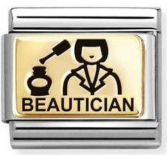 030166/54 Classic steel, 18k gold Beautician