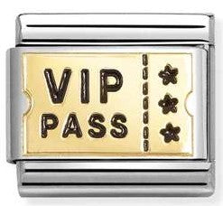 030284/62 Classic steel , enamel, 18k gold VIP PASS