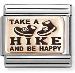 430111/20 Classic steel, 9k rose gold Take a hike and be happy