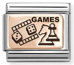 430111/22 Classic  steel, 9k rose gold Table games
