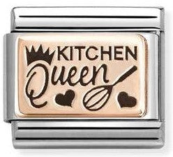 430111/23 Classic  steel,9k rose gold Kitchen Queen