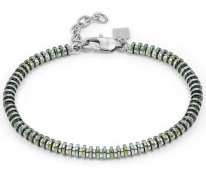 BEYOND bracelet ed. HYPER . steel WASHERS Green