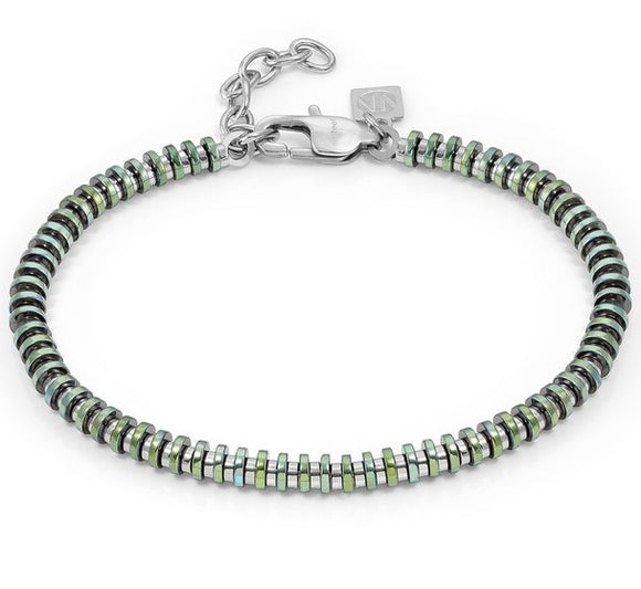BEYOND bracelet ed. HYPER . steel WASHERS Green