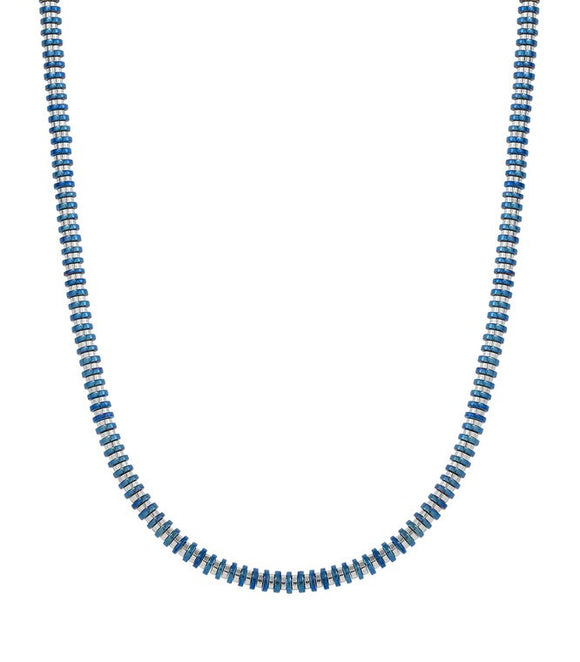 BEYOND Necklace series ed. HYPER  steel WASHERS Blue