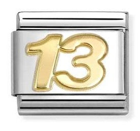 030109/44 Classic DAILY LIFE,stainless steel, 18k gold number 13