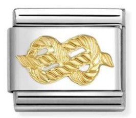 030149/59 Classic SYMBOLS steel and 18k gold Knot