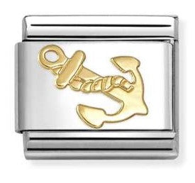 030149/62 Classic SYMBOLS steel and 18k gold NEW Anchor