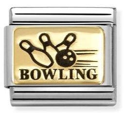 030166/57 Classic PLATES (IC) in steel and 18k gold Bowling