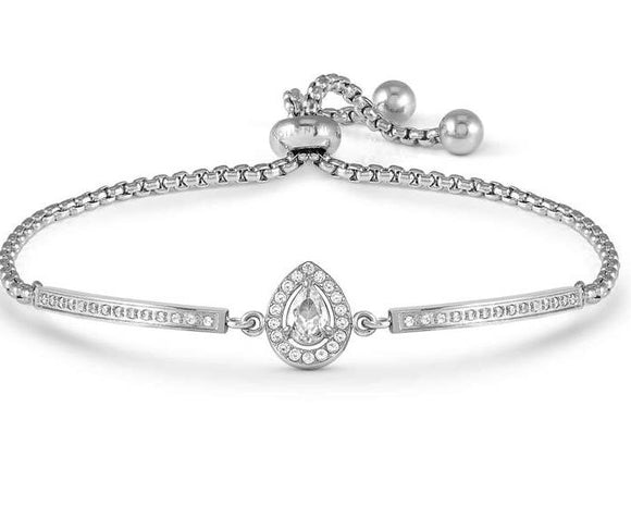 029800/015 ROYALDREAM bracelet ,steel & CZ. Drop
