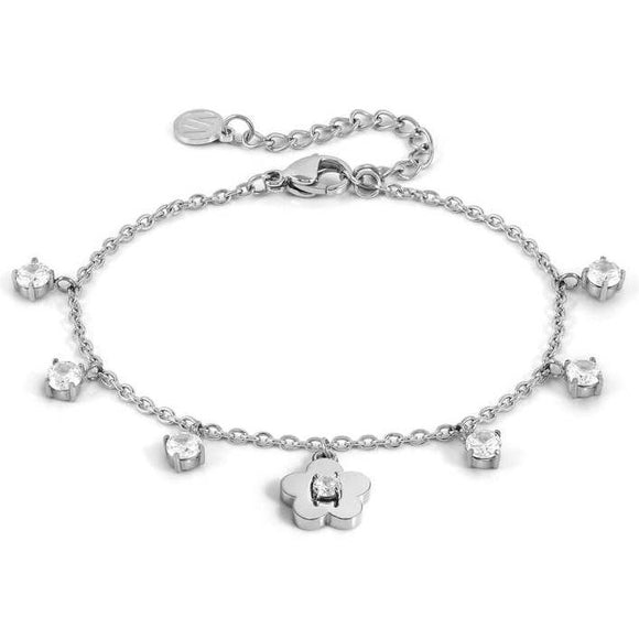 MYSOPHIE bracelet, steel & CZ Flower
