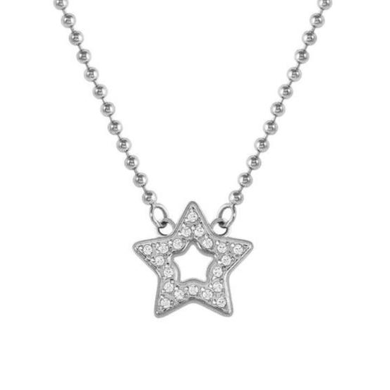SOFFIO D'AMORE necklace in steel and cubic zirconia Star