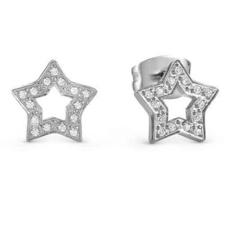 SOFFIO D'AMORE earrings in steel and cubic zirconia Star