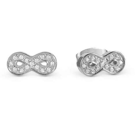 SOFFIO D'AMORE earrings in steel and cubic zirconia Infinite