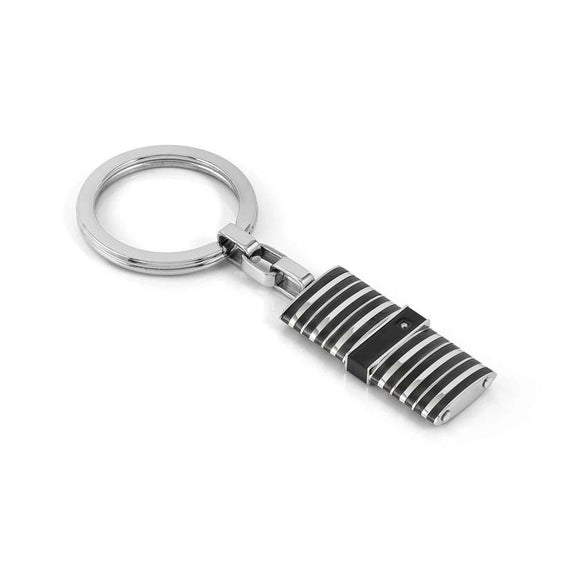 STRONG key ring ed. DIAMOND, steel and diamond WHITE fin. Steel and Black