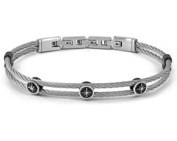 #SEALOVER steel cable bracelet Wind Rose 135000/014