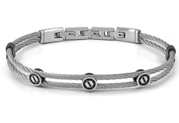 #SEALOVER steel cable bracelet Nut
