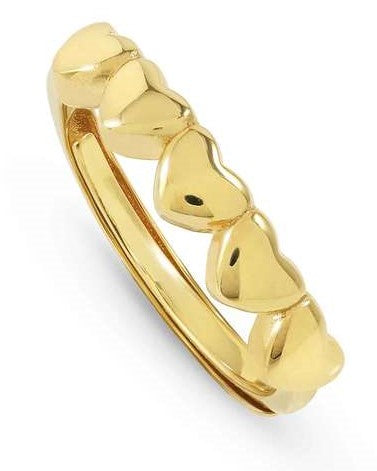 ARMONICA ring in 925 sterling silver Heart Gold
