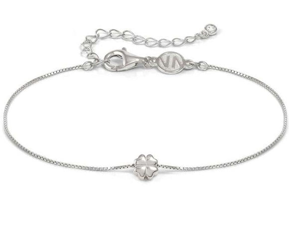 ARMONICA bracelet in 925 sterling silver and cubic zirconia Four Leaf Clover Silver