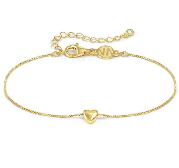 ARMONICA bracelet in 925 sterling silver and cubic zirconia Heart Gold