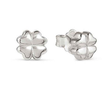 ARMONICA earrings in 925 sterling silver Four Leaf Clover Silver