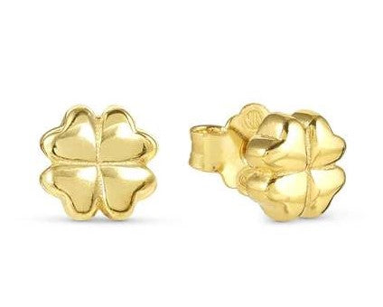 ARMONICA earrings in 925 sterling silver Four Leaf Clover Gold