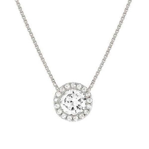 SEIDIVINA necklace in 925 sterling silver and cubic zirconia Silver